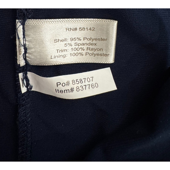 Boston Proper Muse Flapper Tiered Fringe Dress Sz 4 Sleeveless Dk Blue Party - Picture 9 of 9